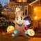 6Ft Halloween Inflatable Ghost Tree Pumpkins Decor W/ Led And Waterproof